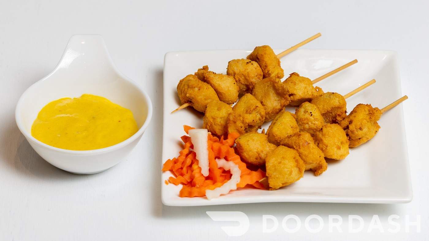 Vegan Soy Chicken Satay Skewers